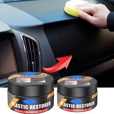 Car Plastic Restorer Back To Black Gloss Auto Interior Leather & Panel Renewal Wax Coating Agent Auto Polish And Repair Coating