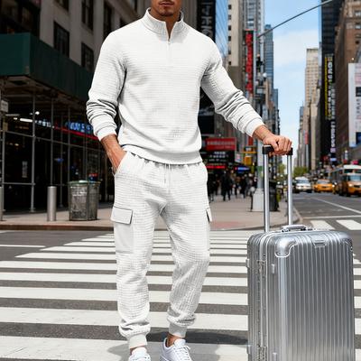 Autumn and Winter Men's Loose Casual Commuting Outdoor Workwear Sports Sweatshirt Set