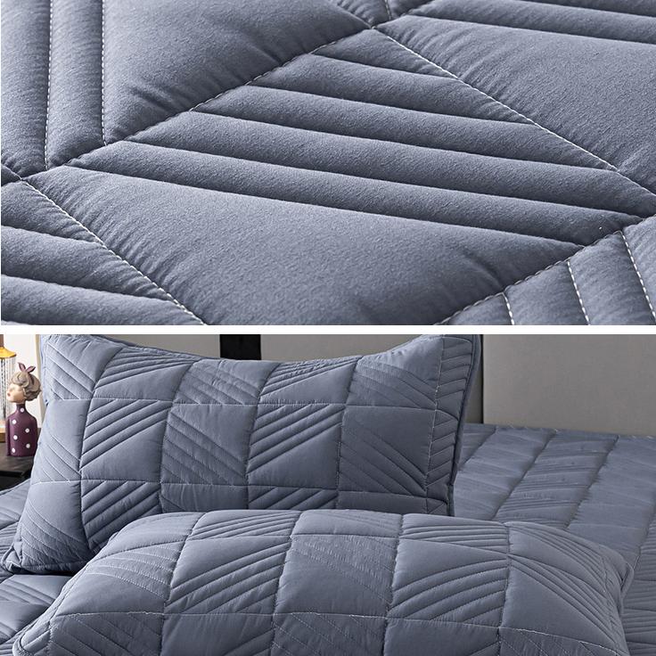 Cotton Thickened Princess Style Lace Bed Skirt Three Pieces Set 1.8m/1.5m/2.0m Bed Non-slip Bedspread