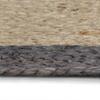 Handmade Rug, Jute, Dark Gray Edge, 150 Cm