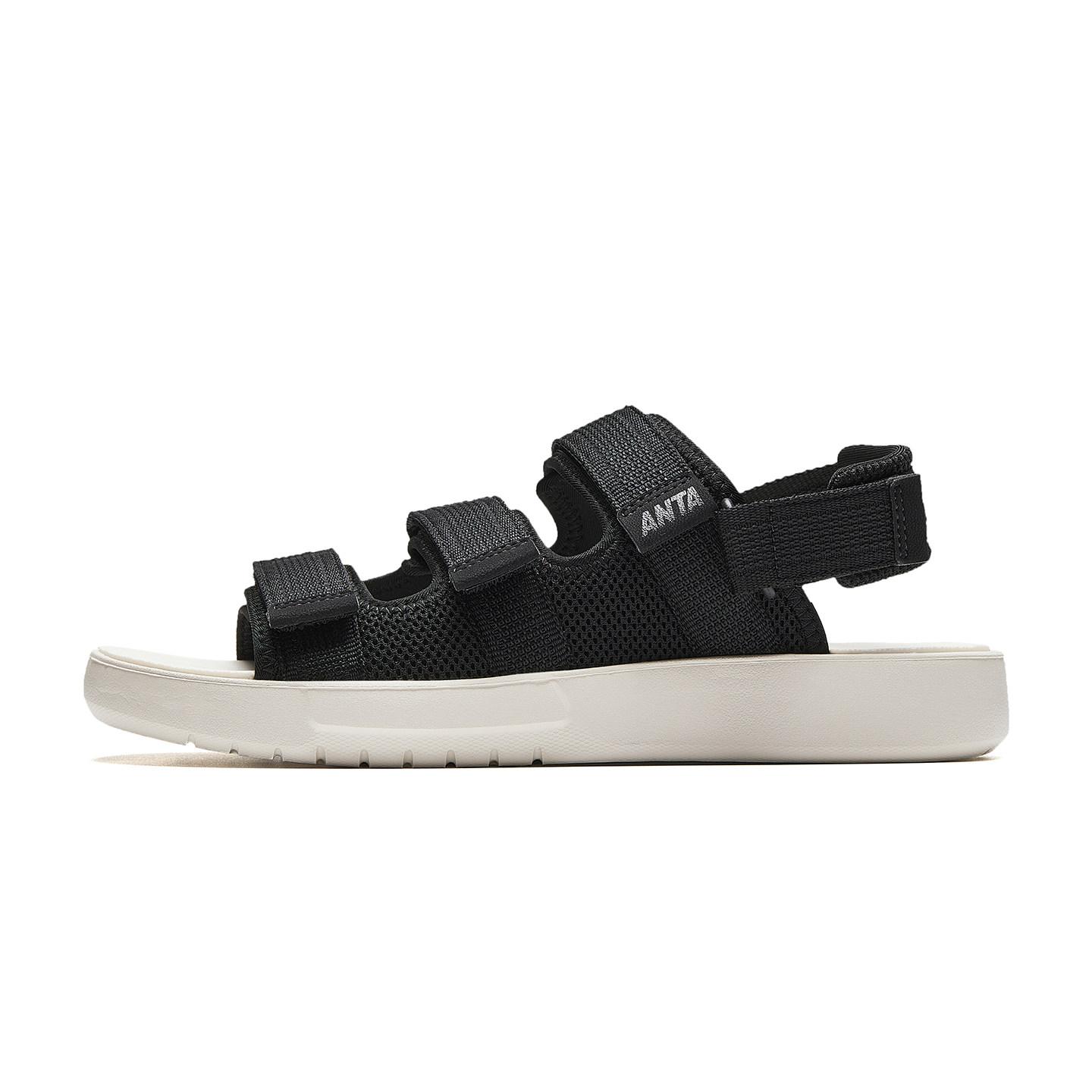 Anta Classic Casual Comfortable Beach Sandals Men sandals Basic-Black 112638511-1 40