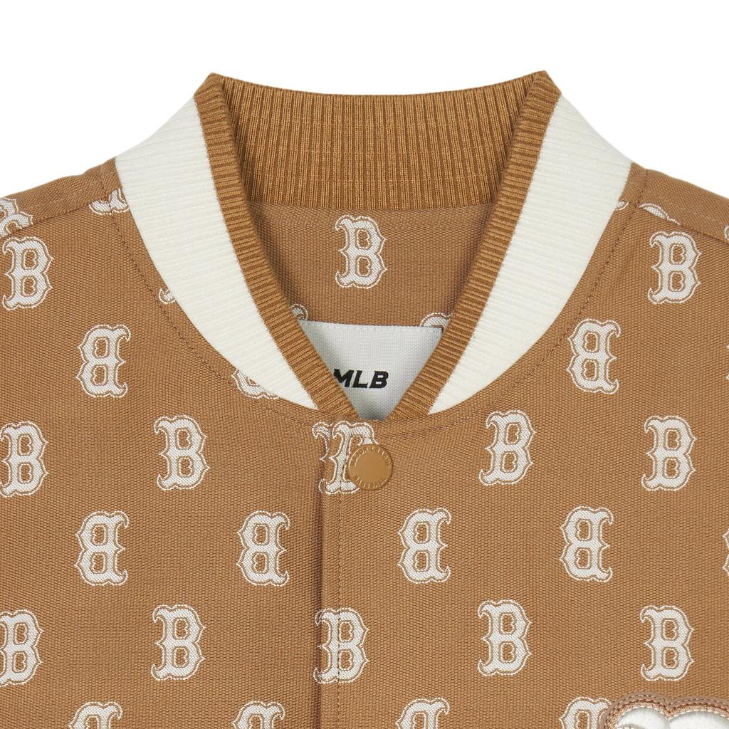MLB SS24 Boston Red Sox Baseball Jacket Unisex Khaki 3AJPM0141-43BGD