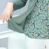 Stylish Women's Plus Size Autumn Base Layer: Fake Two-Piece Long-Sleeve Top for Middle-Aged & Elderly Moms - Loose & Fashionable.