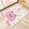 Cartoon Puppy Imitation Cashmere Floor Mat: Absorbent, Insulating Door Mat for Shower Room