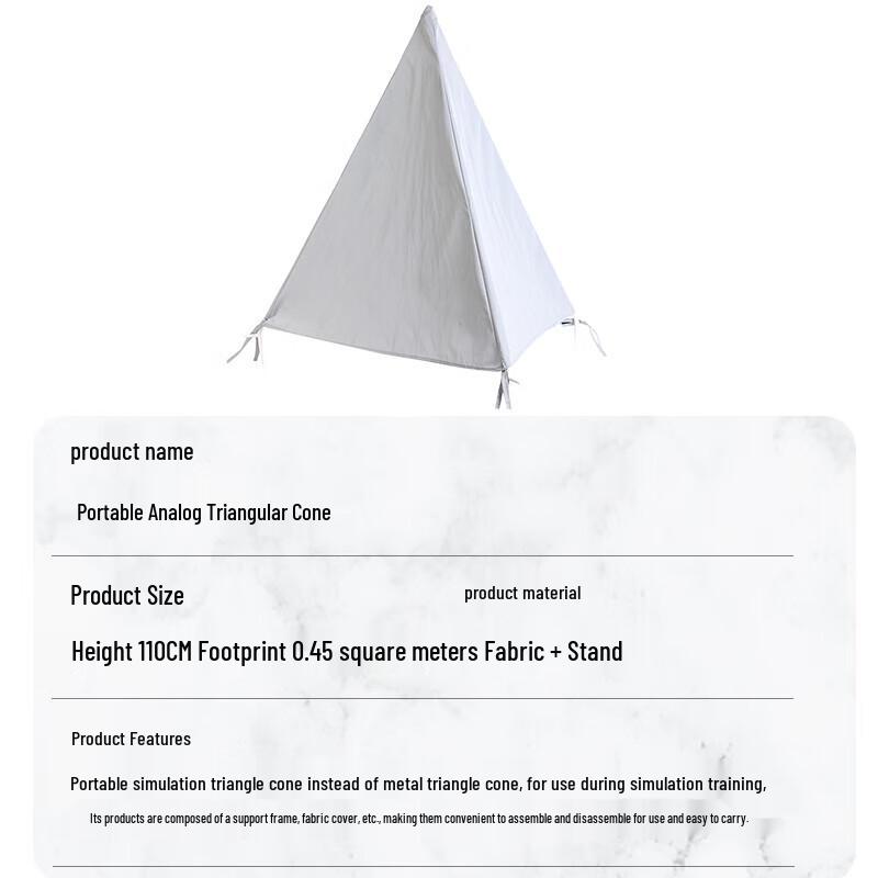 Foldable Simulation Training Cones (20-Pack)