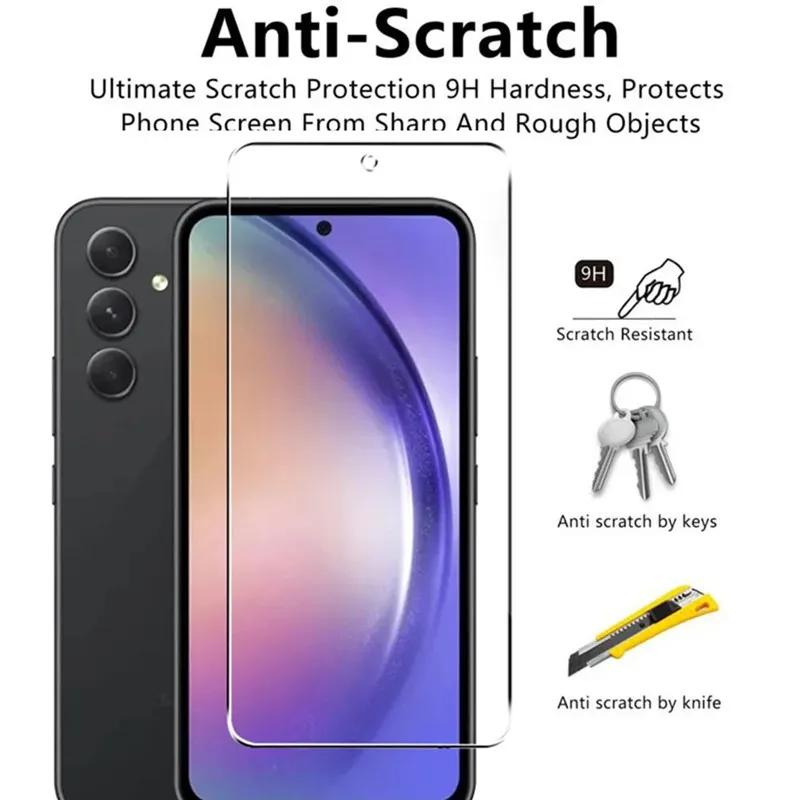 5 Stück Hartglas-Displayschutzfolie für Samsung Galaxy A54 A13 A53 A52 A12 A22 A33 A32 A51 A52S A73 A72 A71 A55 A14 S10E S20FE