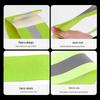 Adjustable Reflective Wristband Belt for Cycling, Running, and Construction - Elastic, Protective, and Secure.