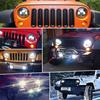 5.75 Inch Headlight 5 3/4" DRL Motorcycle Headlamp for Harley Dyna Iron 883 Street Bob FXDB VRSVD VRSCDX XG Round Moto Lamp