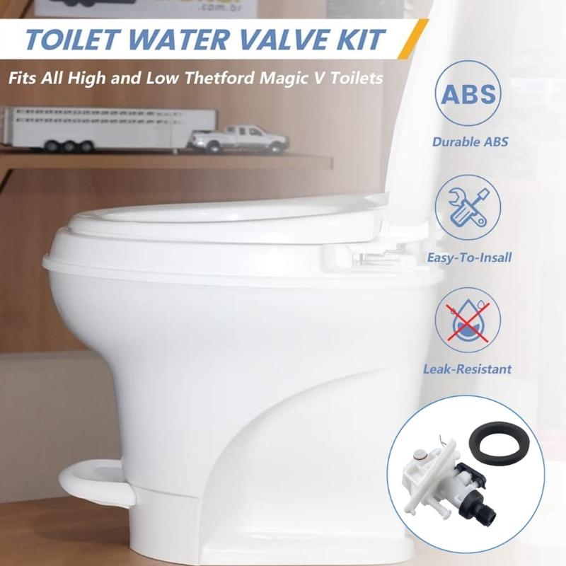 31705 Leak-Resistant HighPerformance Caravans  Toilet Water Valves Module Assembly Compatible for  MagicV