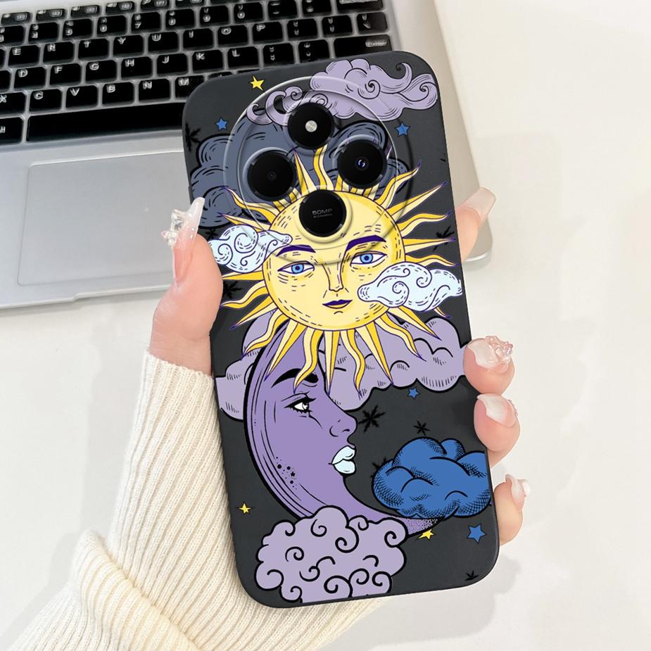 Für Xiaomi Poco C75 Hülle Stilvolle Kunstbemalte Abdeckung Weiche Silikon Stoßfeste Handyhülle Für Xiaomi Poco C75 PocoC75 Fundas Bumper