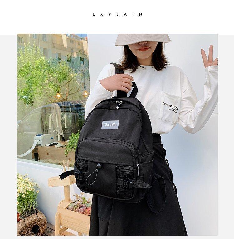 Schoolbag1011 new schoolbag female Korean version high school ins style college student backpack fashion Hong Kong style junior high school student