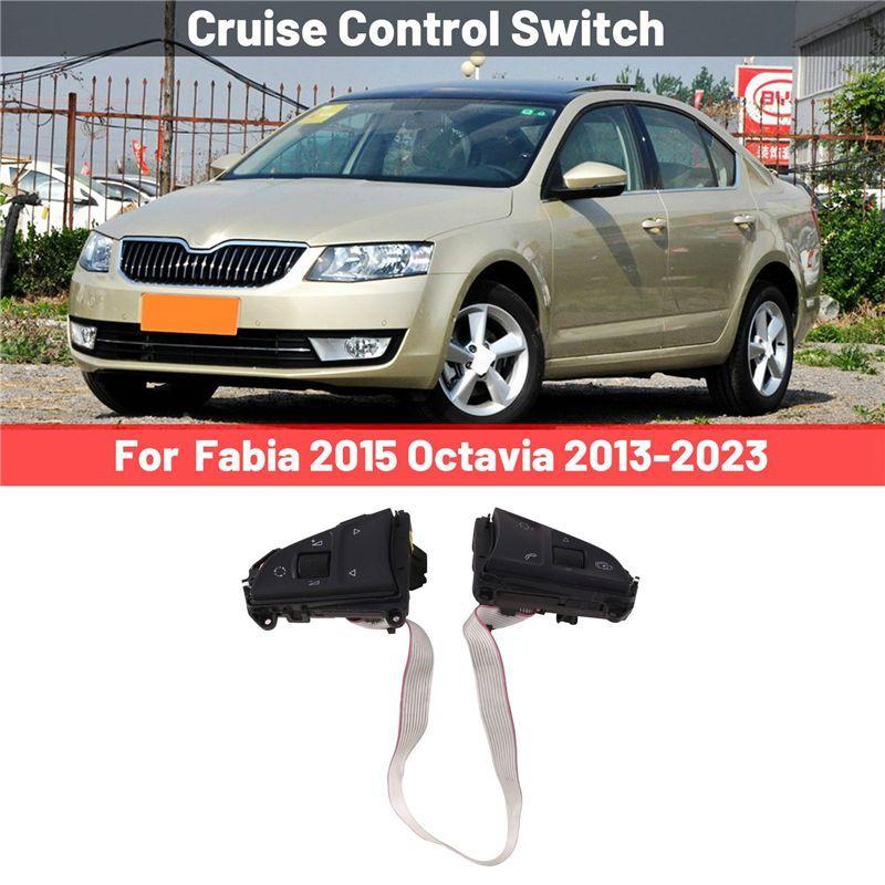 Powerful Multi-Function Steering Wheel Buttons Cruise Control Switch 5E0919719A For Skoda Fabia 2015 Octavia 2013-