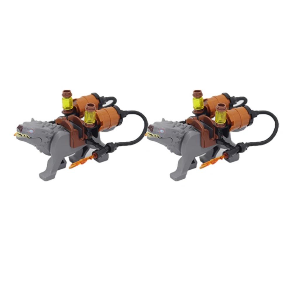 MOC Animal Building Block Accessories Set Crow Parrot Peacock Eagle Flamingo Transport Horse Ox Cart Gift Brick Model Toy K001
