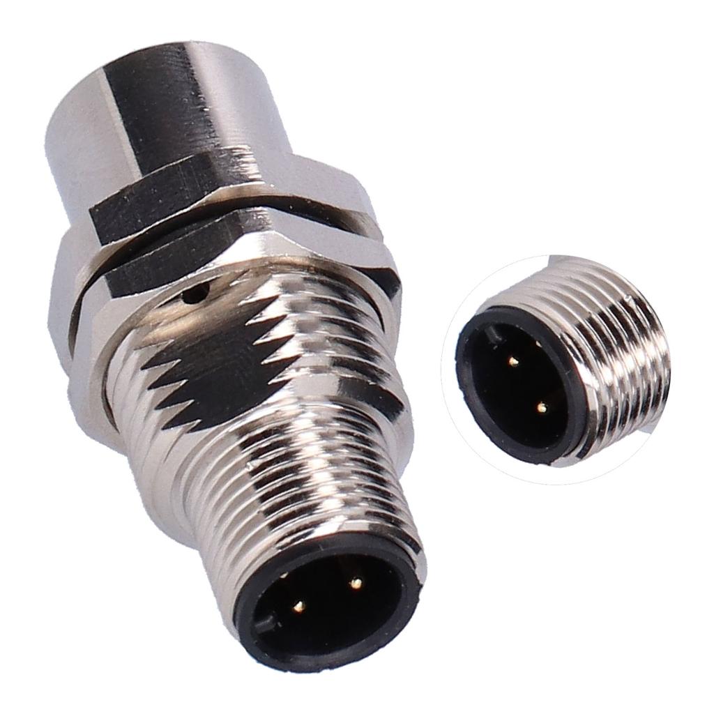 Conector mascul la mamă Priză de panou IP67 cu alamă placată cu nichel M12‑I‑4