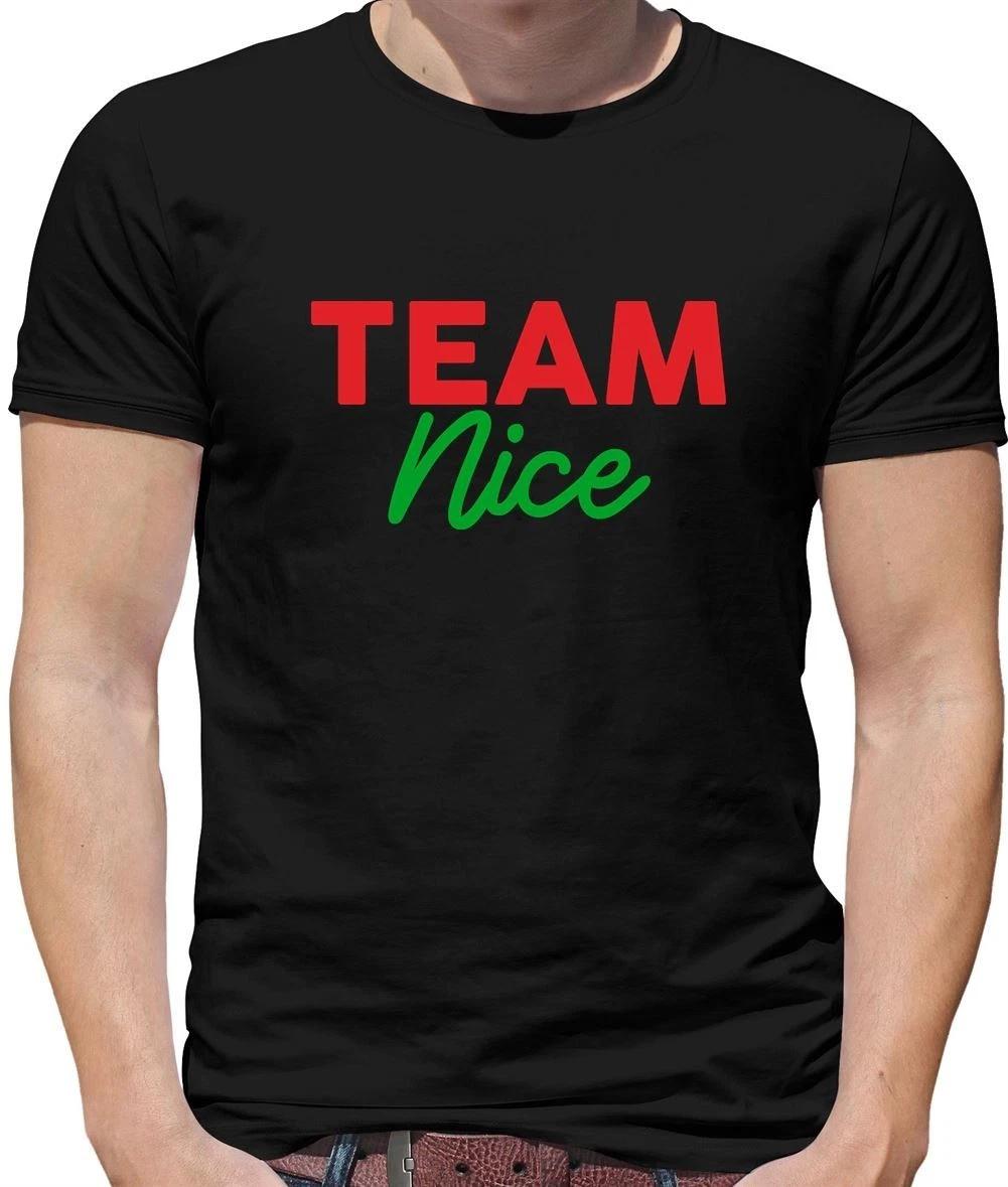 Team Nice - Mens T-Shirt - Santa Christmas Festive Naughty Funny List Gift XXXL