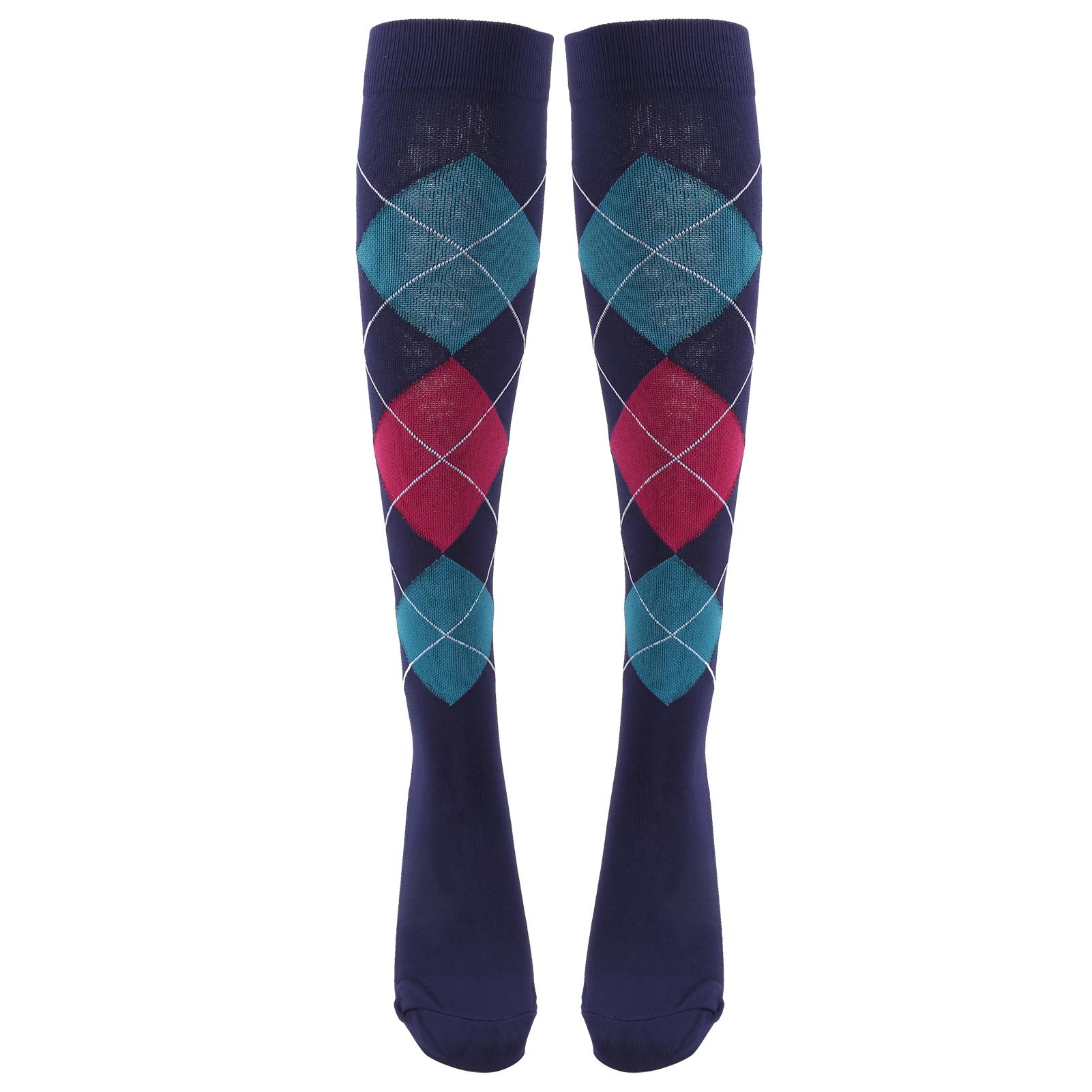 

1 пара спортивних компресійних панчіх Еластичний догляд за литками для бігу та їзди Верхолазство S M Чорний Діамант чорний