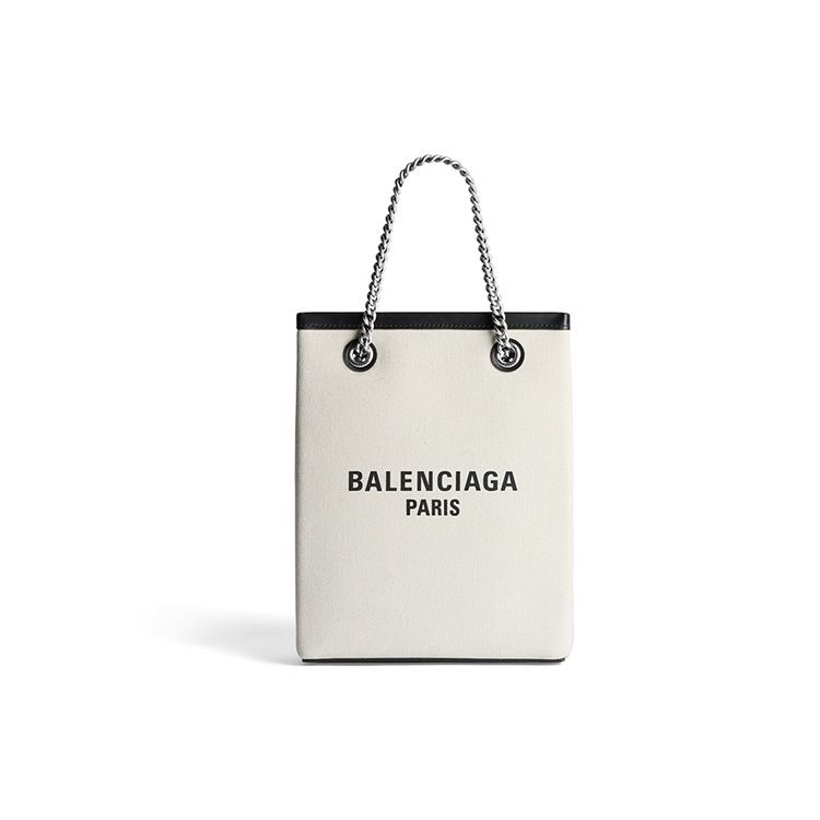 Balenciaga Duty Free Phone Holder Crossbody Bag Natural Women Bags Cream 761303-2AAOK-9260