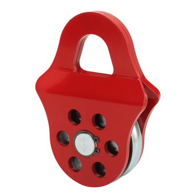 4T Winch Towing Pulley Snatch Block Tow Pulley Load Capacity Continuous Smooth Operation Red