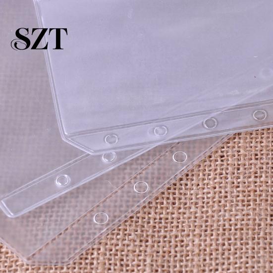 A5/A6/A7 Zippered Lock Envelope Document File Bag Transparent Pocket Organizer
