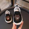 2026 Unisex Kinder Leinenschuhe mit kleinem Bären - Frühjahrs- & Herbststil für drinnen & Kindergarten