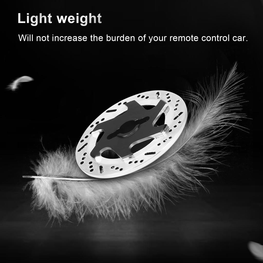 4pcs Aluminum Alloy CNC Simulated Brake Disc Accessories Fit for 1:10 RC Car
