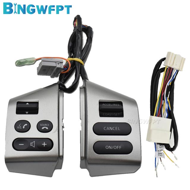 High Quality Left+Right Volume Phone Button Switch Steering Wheel Control Button For Nissan Tiida LIVINA Old Sylphy