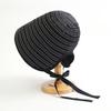 Ribbon Women Striped Fisherman Hat Solid Color Sunshade Hat Casual Sunscreen Visor Cap  Ladies