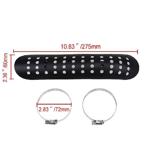 Universal Motorcycle Exhaust Pipe Heat Shield Cover Muffler Protector Guard Moto Accessories Fit For Harley Honda Yamaha Custom