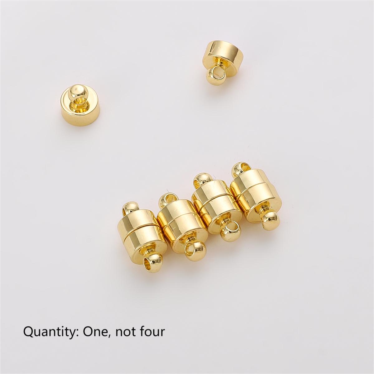 

Выберите размер, медная цилиндрическая магнитная пряжка для изготовления ювелирных изделий, браслет, ожерелье, аксессуары «сделай сам» 6*12mm золотой