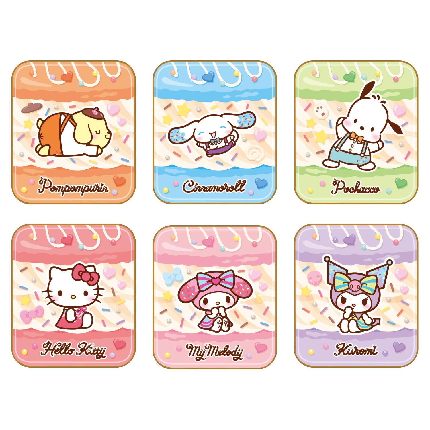 Heart Kyuncho Collection Sanrio Sweets Strawberry Flavor Refreshing Set of Candy/Toy [BOX 18]