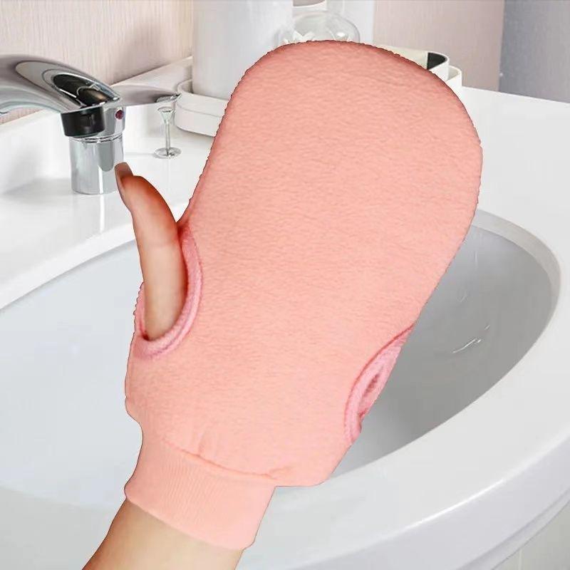 

Dual-Sided Bath Scrubber Gloves: Painless Stain Remover with Coarse & Fine Sand for Adults
