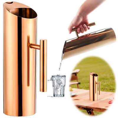 1.5/2L Stainless Steel Tea Kettle Large Capacity Cold Water Kettle Ergonomic Handle Water Pitcher for Home Office