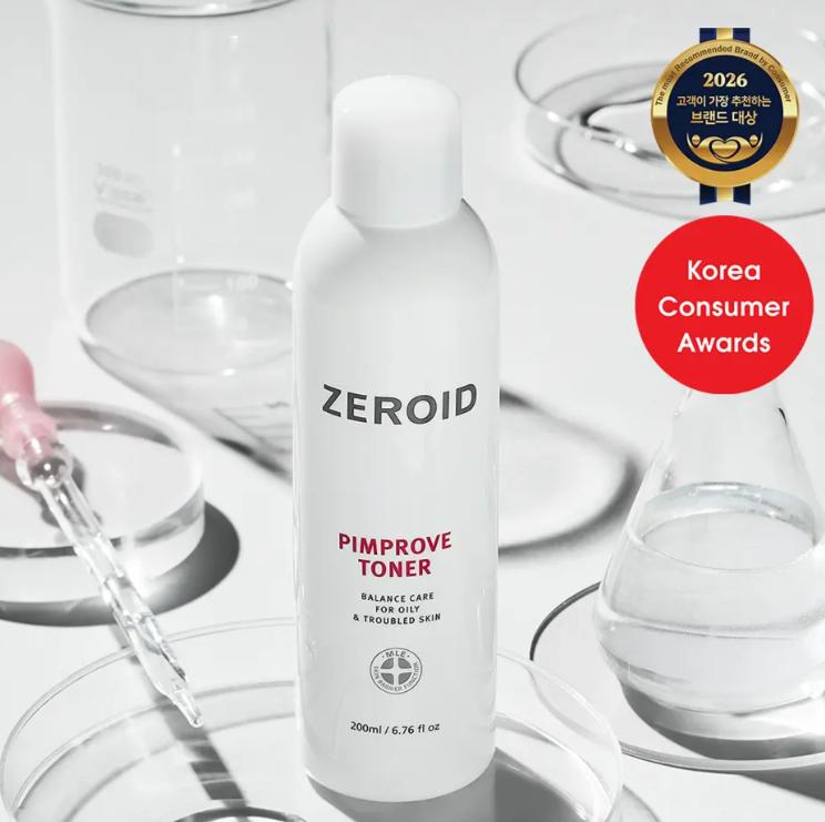 Zeroid Pimprove Toner 200ml Sensitive Acne-Prone Skin Soothing Toner