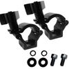 ROOOCYY Shovel Rear Mount Set of Holder, Universal, Fixed, 4WD, Off-Road, Cross-Vehicle, (Black), 2, T-shaped