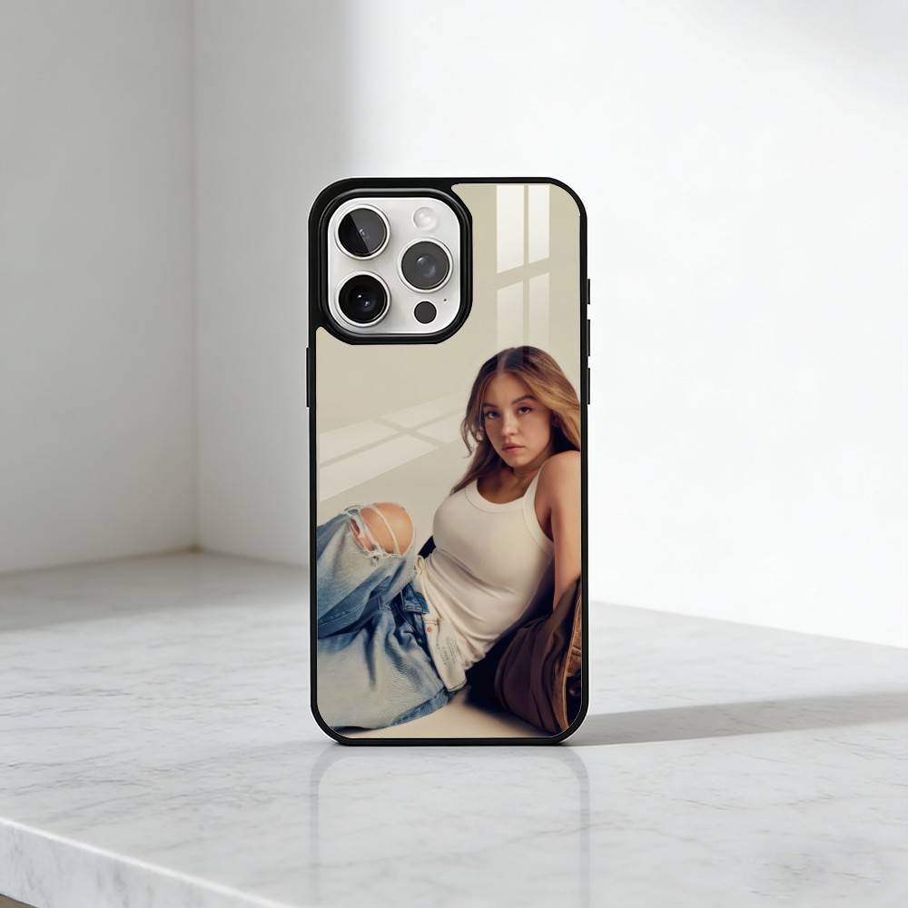 Schönheit S-Sydney Syd-SweeneyS Handyhülle Für iPhone17,16,15,14,13 Plus,Pro Max Magnetisch Für Magsafe Kabelloses Laden
