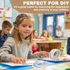 Ultra-thin Double Sided Tape Super Adhesive White Strong Tape Stickers Double Sided Tape Strips for Home Office Supplies