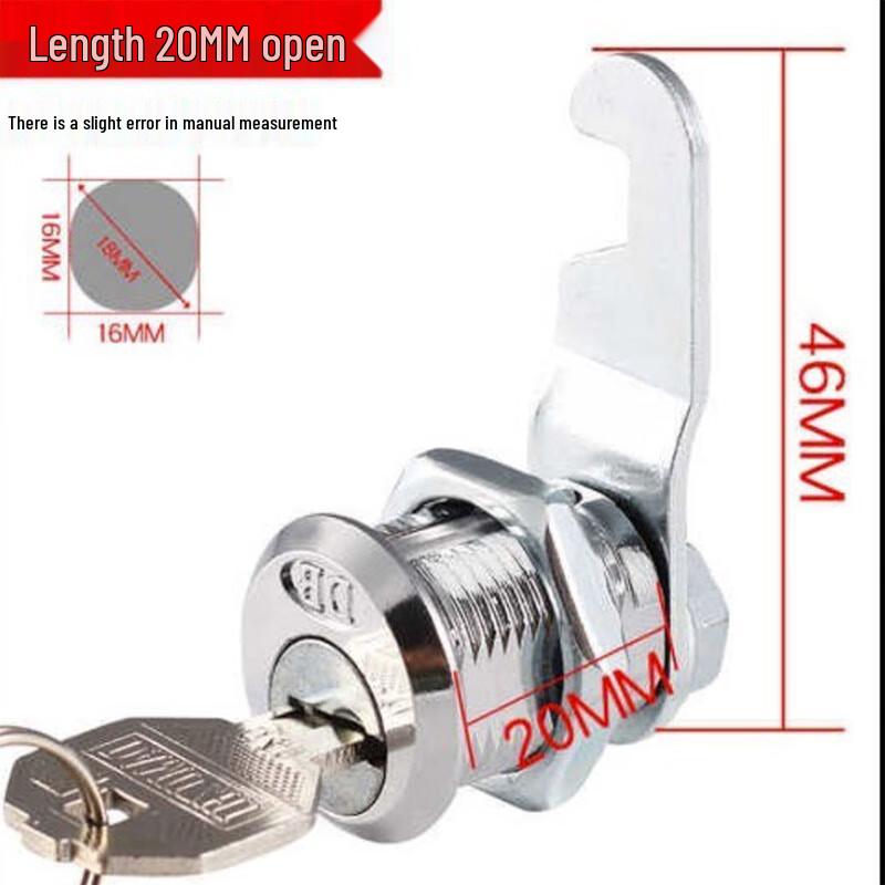 Jingquan Cam Lock Set for Cabinets and Mailboxes - 10 Pack