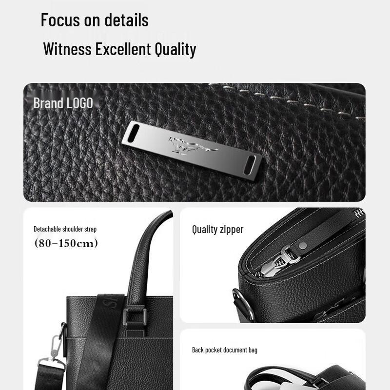 Septwolves Leather Business Briefcase