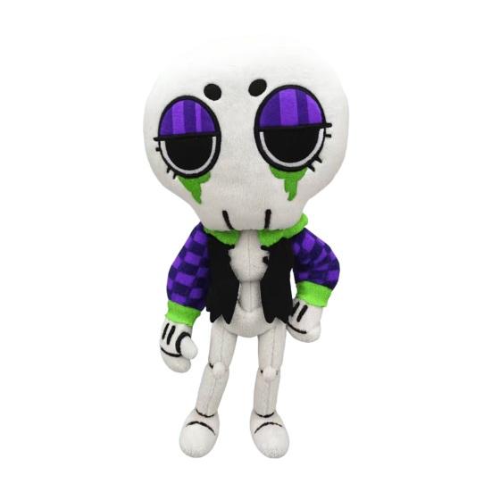 Pumpkin Plush Doll Soft Stuffed Animal Toy with PP Cotton Filling Huggable Skeleton Doll Cute Collectible Gift for Kids And Fans