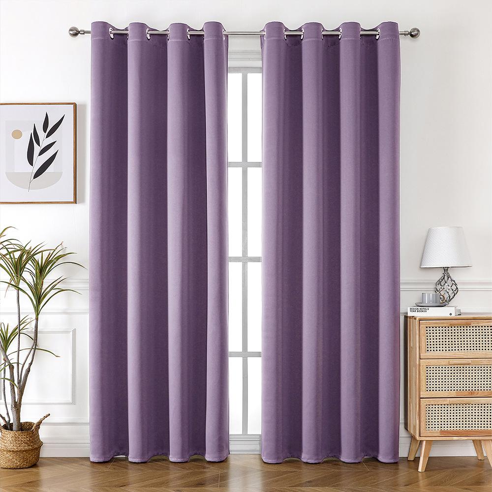 Double-Sided Matte Cloth High-Precision Shading Solid Color Curtain Fabric Finished Fabric