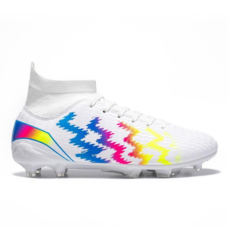38-45 Scarpe da Calcio da Uomo/Donna Suola Morbida in Gomma Tacchetti Erba Sintetica Competizione Indoor Professionali Scarpe da Calcio per Bambini