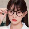 Stylish Unisex Myopia Glasses with Anti-Blue Light, Kuaishou Square Frame, Street Style for Fashionable Students