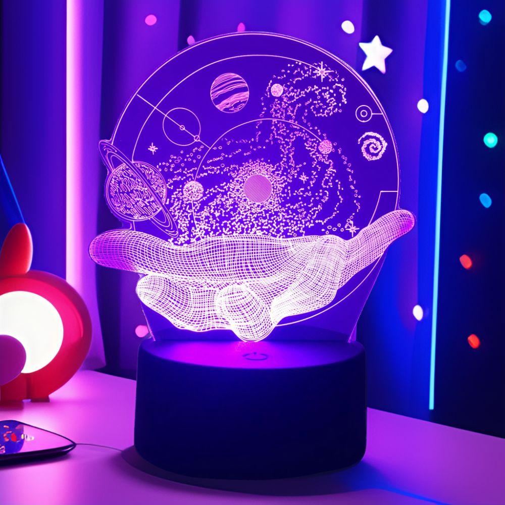 3D Astronaut lights Optical Illusion Projectors Lamp Universe Space Galaxy Night Lamp Bedroom Decor LED Night Light Kids Gifts