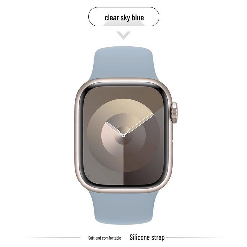 Kompatibles Silikonarmband für Apple Watch Series 8, 9, 10 und 11 - Neues Standardmodell für Mädchen (S)