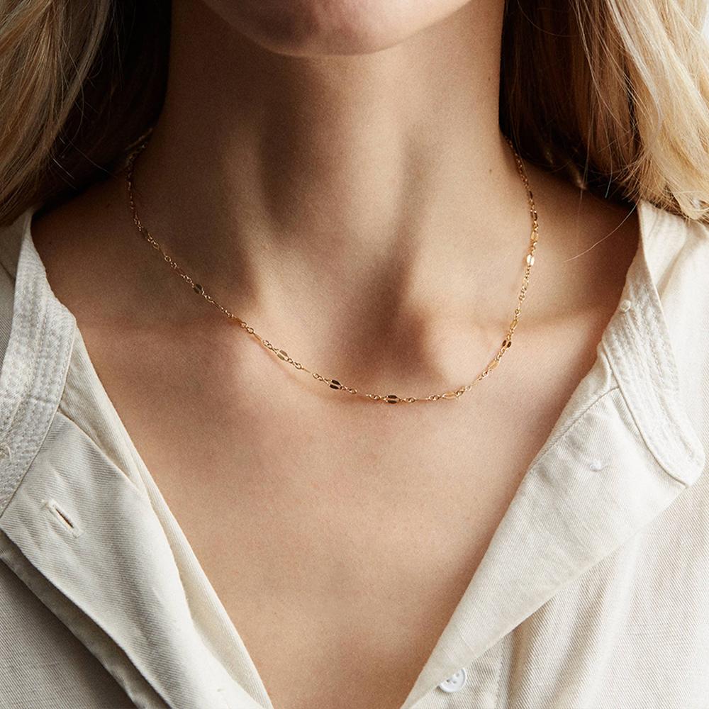EManco Stainless Steel Gold-Plated Water Drop Zirconia Pendant Fashionable Creative Exquisite Premium Women's Necklace