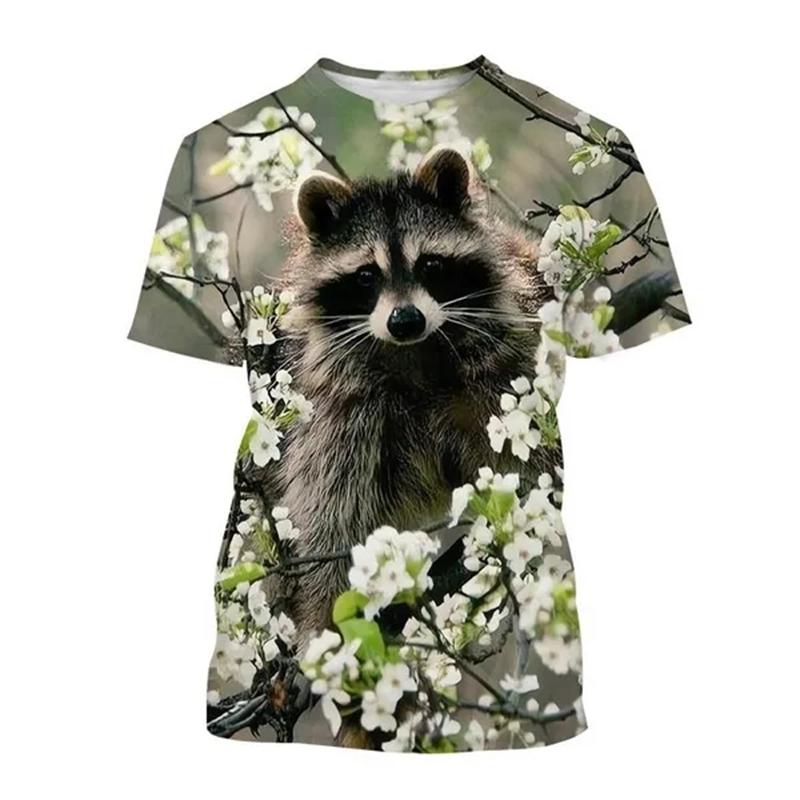 Animal 3D Print T-Shirts Men Women Casual Fashion Streetwear Oversized Short Sleeve T Shirt Kids Tees Tops Man Clothing