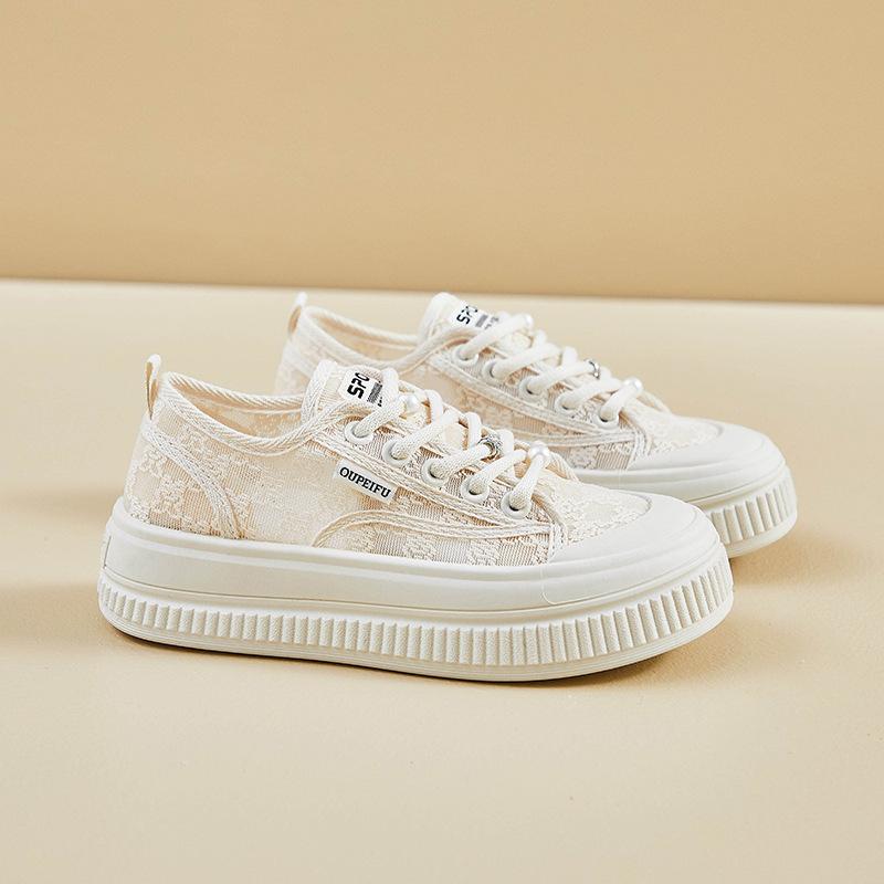 Summer mesh espadrilles new female student platform heightening sports board shoes casual shoes breathable XFF68