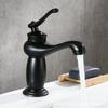 Luxury Europe Style Antique Gold Bathroom Basin Faucet Mixers Taps Single Handle Magic Lamp Cold and Hot Water Kitchen Faucet
