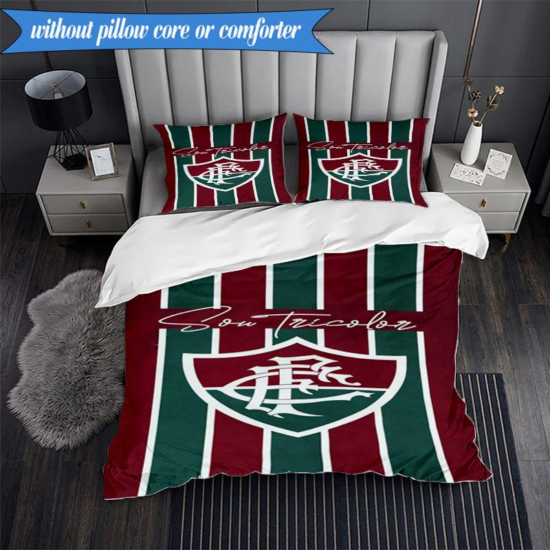 3PCS Champions Celebration Printed Soft Bedding Set,Including 1pc Duvet Cover And 2pcs Pillowcases Perfect for Bedroom, Dormitory, Fan gift