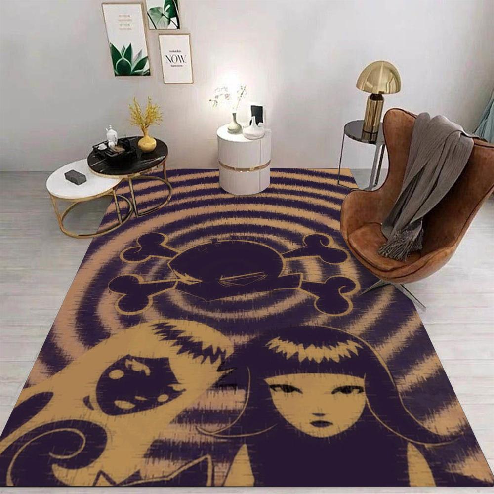 

1pc Retro Leopard Print Rebellious and Dangerous Carpet 3D Spiral Visual Art Carpet Home Decoration Bedroom Decoration 40x60cm